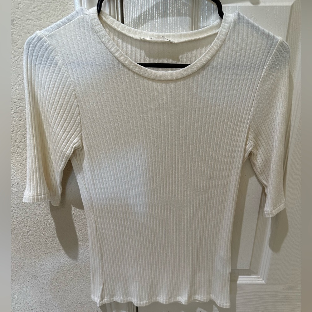 Reformation tee - ivory, Size Medium